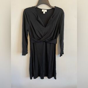 Ann Taylor LOFT Long Sleeve Black Dress - Size 8